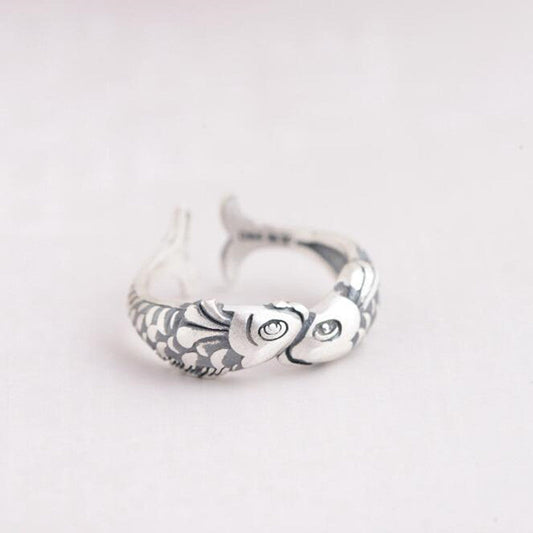 Sterling Silver Vintage Pisces Ring