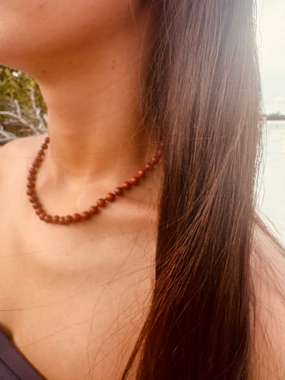 Red Jasper Gemstone Necklace